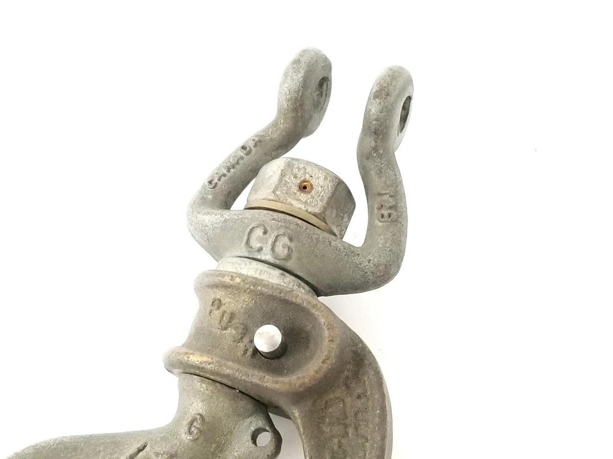 Used CROSBY T5R SWIVEL HOOK W/ BULLARD SAFETY PIN-LOK & T2B BRACKET