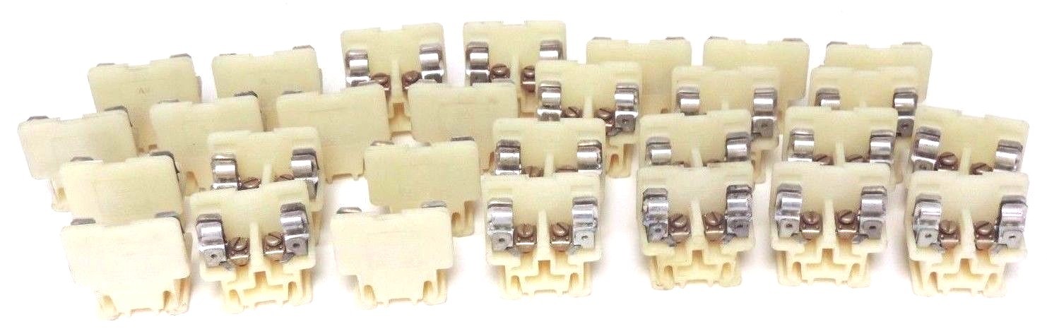 Used LOT OF 28 NEW ALLEN BRADLEY 1492-CE TERMINAL BLOCKS 1492CE, 10A, 600V MAX.