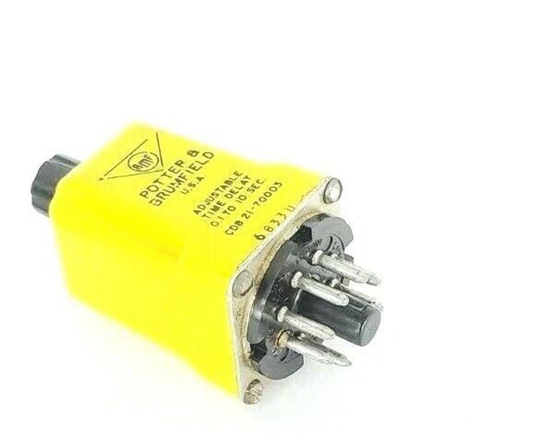 Used POTTER & BRUMFIELD CDB-21-70003 TIME DELAY RELAY 0.1-10SEC CDB2170003
