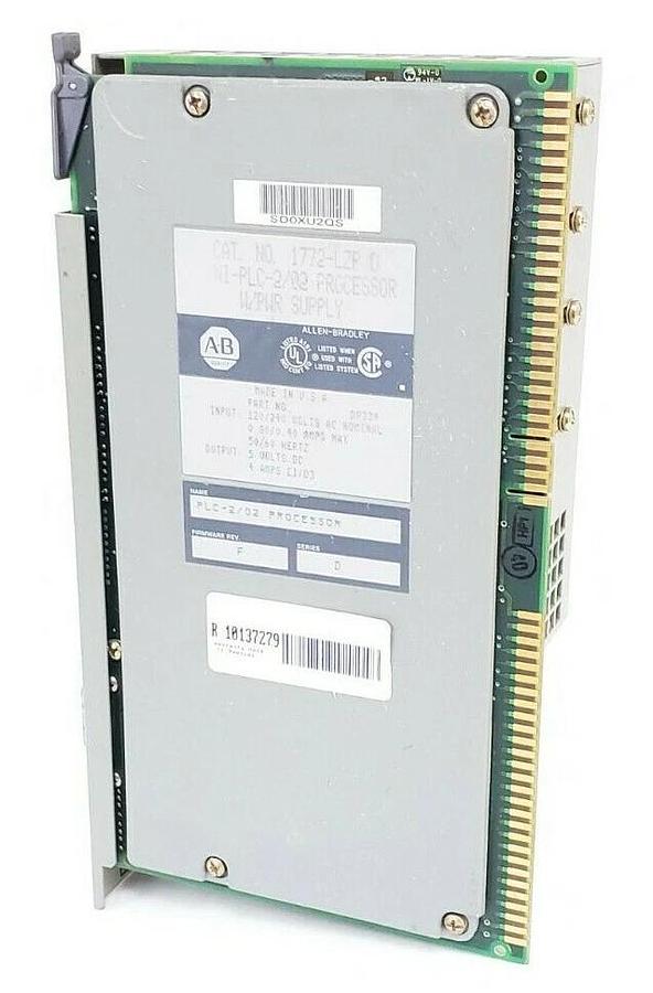 Used ALLEN BRADLEY 1772-LZP SER. D PROCESSOR W/ PWR SUPPLY 1772LZP