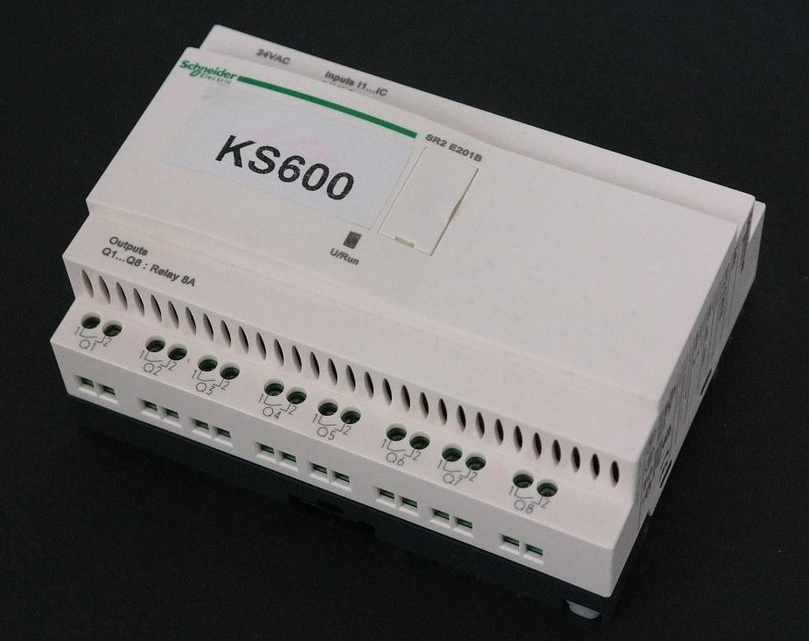 NIB SCHNEIDER SR2 E201B BASIC SMART RELAY LOGIC MODULE W/ CLOCK 054984 88960034