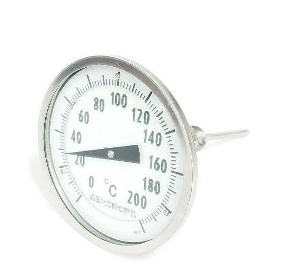 Used AHSCROFT 0-200 DEGREE C THERMOMETER