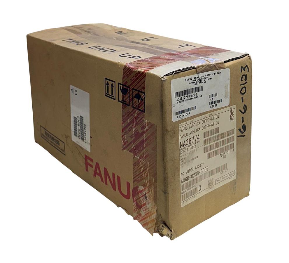 Used FANUC A06B-0238-B002 / A06B0238B002 AC SERVO MOTOR aiS-12/4000 2.7kW OUTPUT NSMP