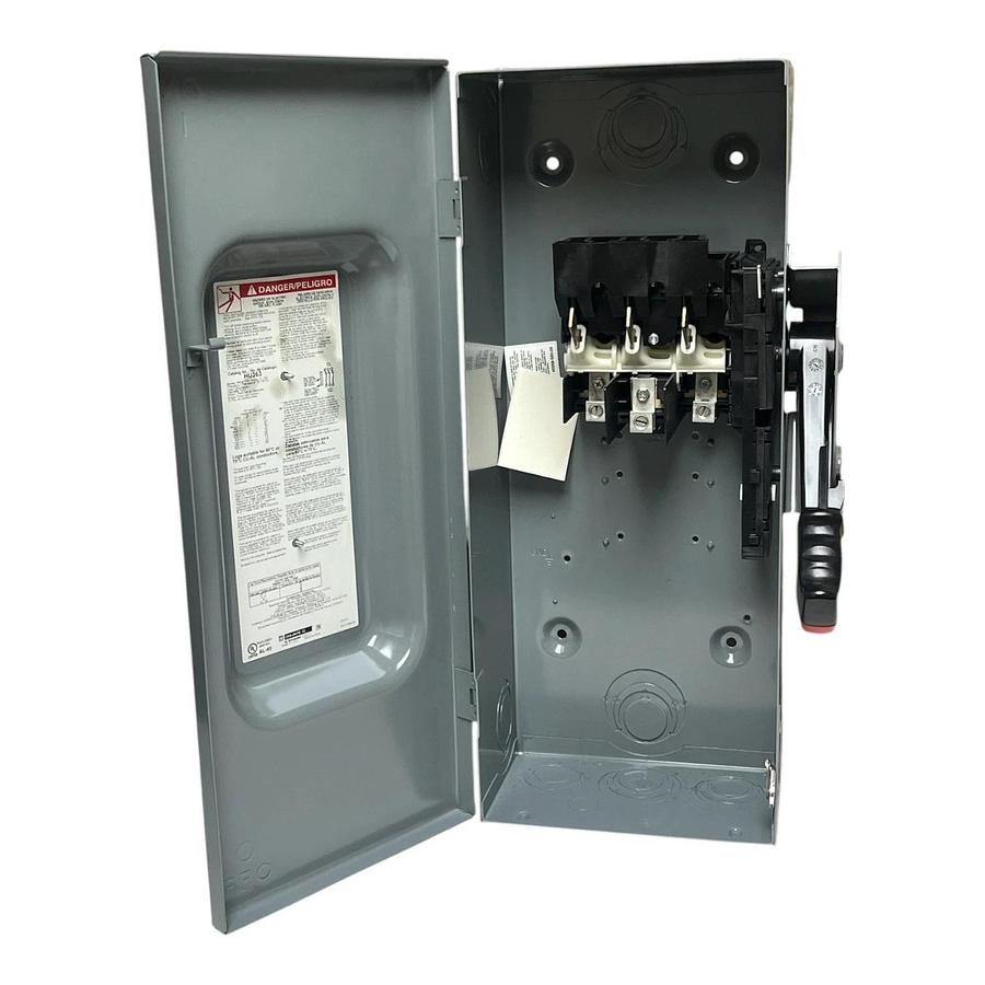 Square D HU363 Heavy Duty Safety Switch 100A 600V 3-Pole Non-Fusible - NSMP