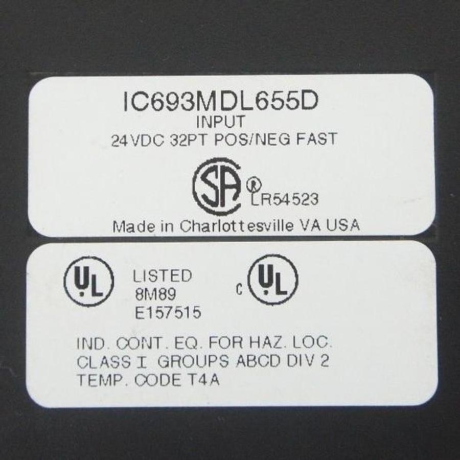 Used LOT OF 2 GE FANUC IC693MDL655D INPUT MODULE 24VDC 32PT POS/NEG FAST