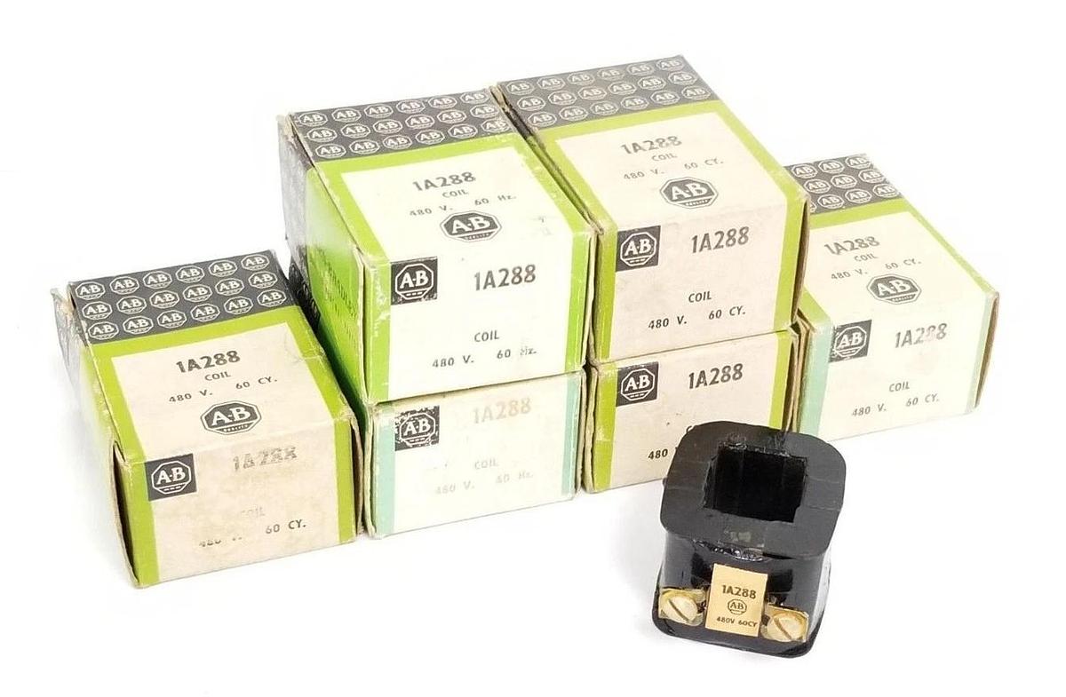 Used LOT OF 6 NIB ALLEN BRADLEY 1A288 COILS 480V-60HZ