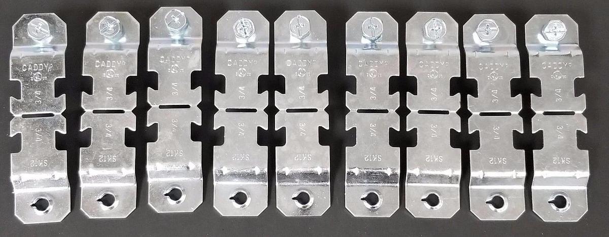 LOT OF 9 NEW CADDY SK12 STRUT CLAMPS 3/4''