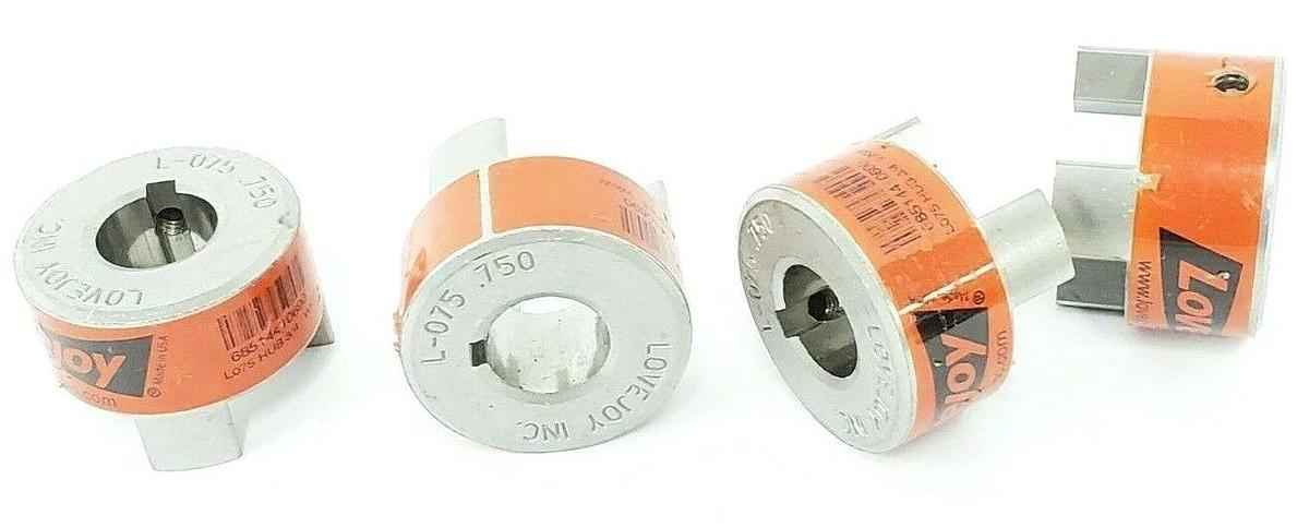 Used LOT OF 4 LOVEJOY 68514410690 COUPLINGS HUB SIZE L075 3/4'' BORE 3/16 X 3/32'' KW