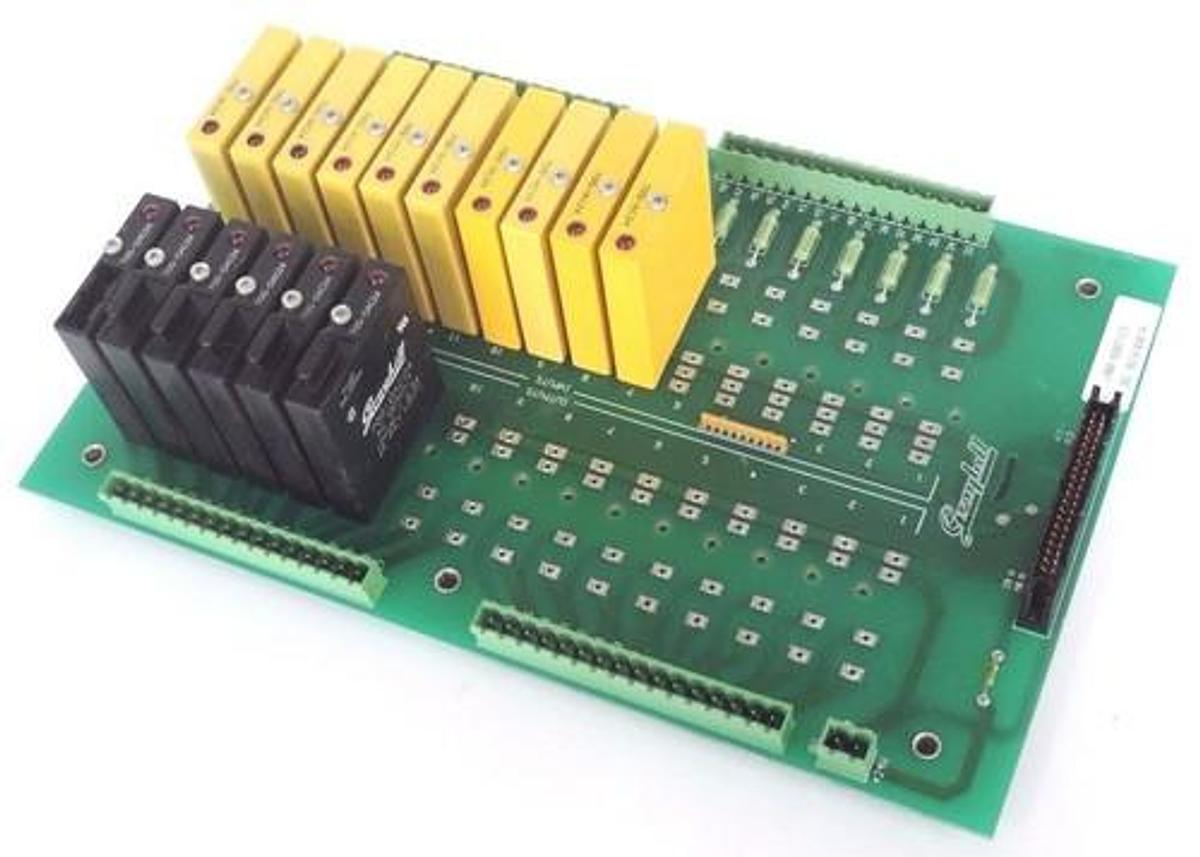 Used GRAYHILL 70AD3444 REV. A BOARD 9519-040/A W/ 70G-IAC24 & 70G-OAC24 MODULES