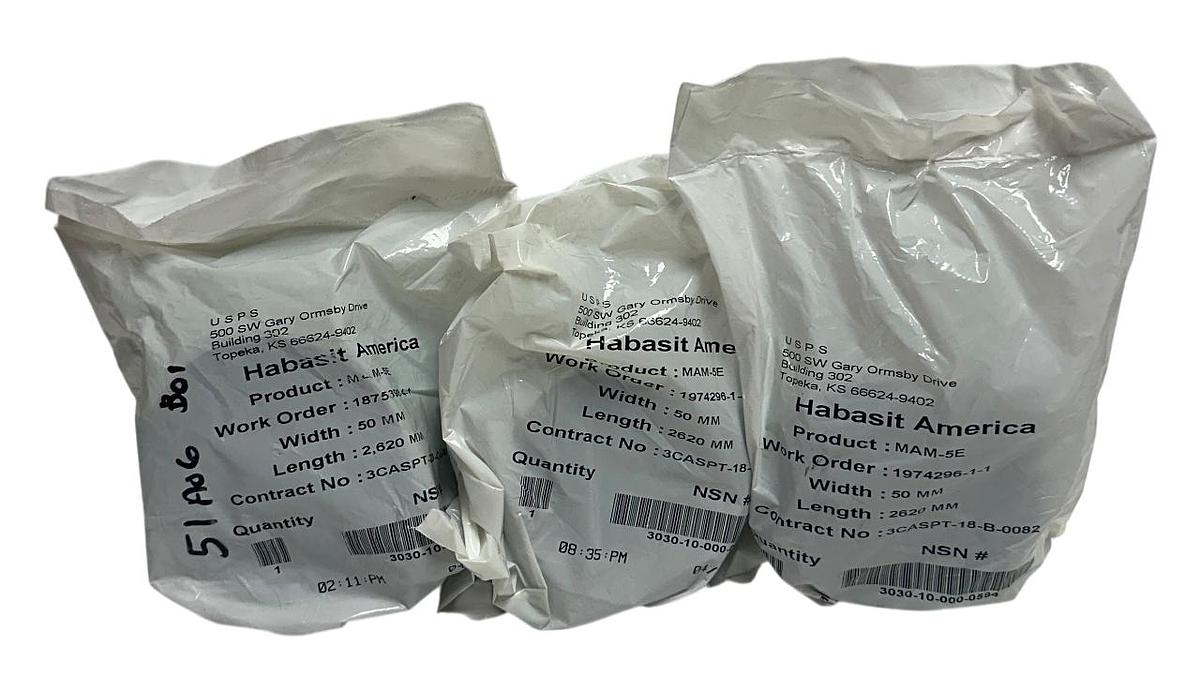 3 HABASIT AMERICA MAM-5E / MAM5E CONVEYOR BELTS W: 50mm L: 2,620mm OEM NSFS