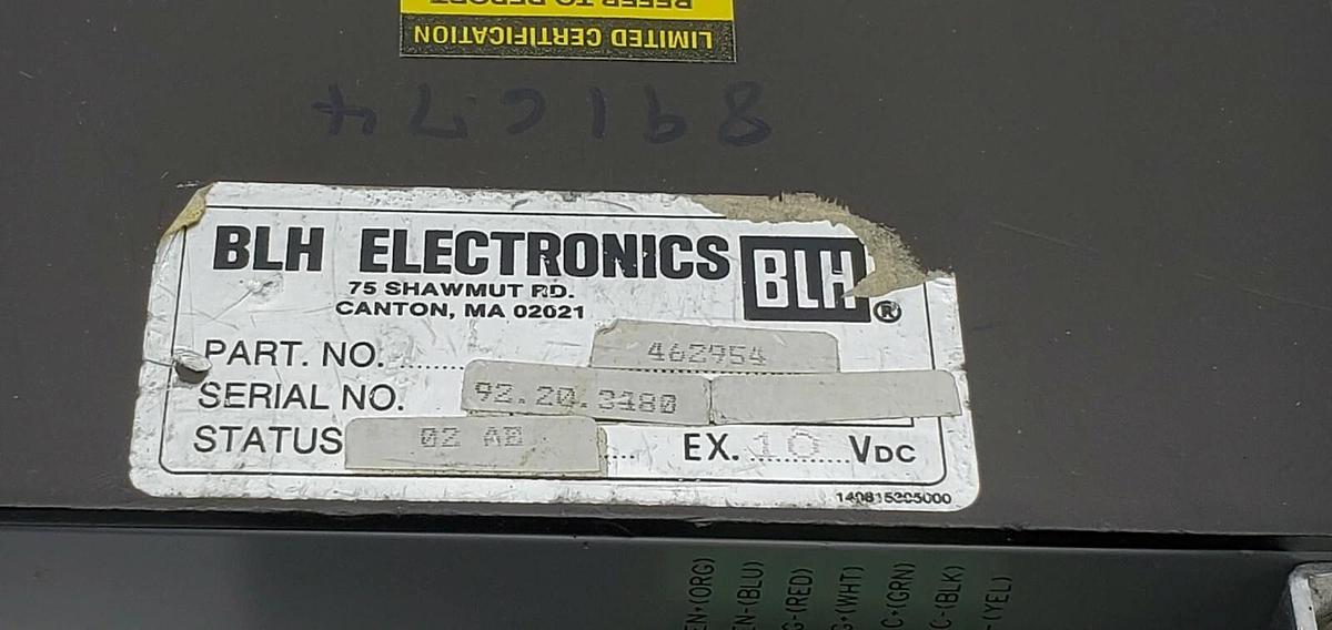 Used BLH ELECTRONICS 462954 LCI WEIGHT INDICATOR 891674 (FOR USE WITH E18688)