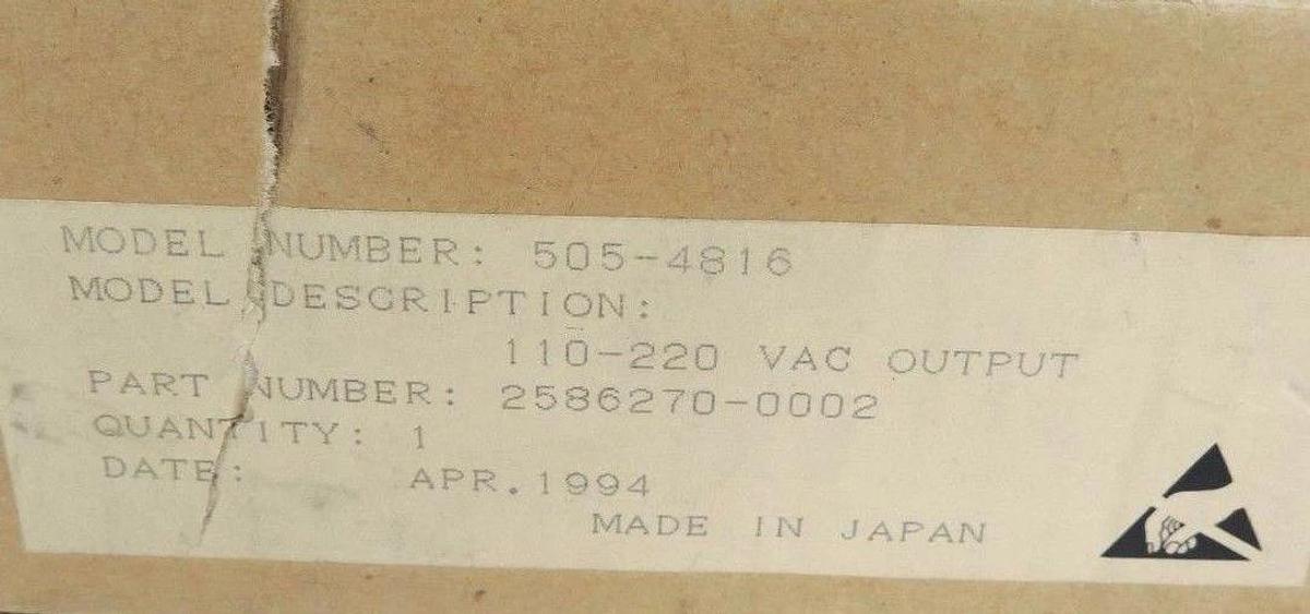 NEW SIEMENS 505-4816 MODULE DIGITAL OUTPUT 110-220V-AC, 2586270-0002