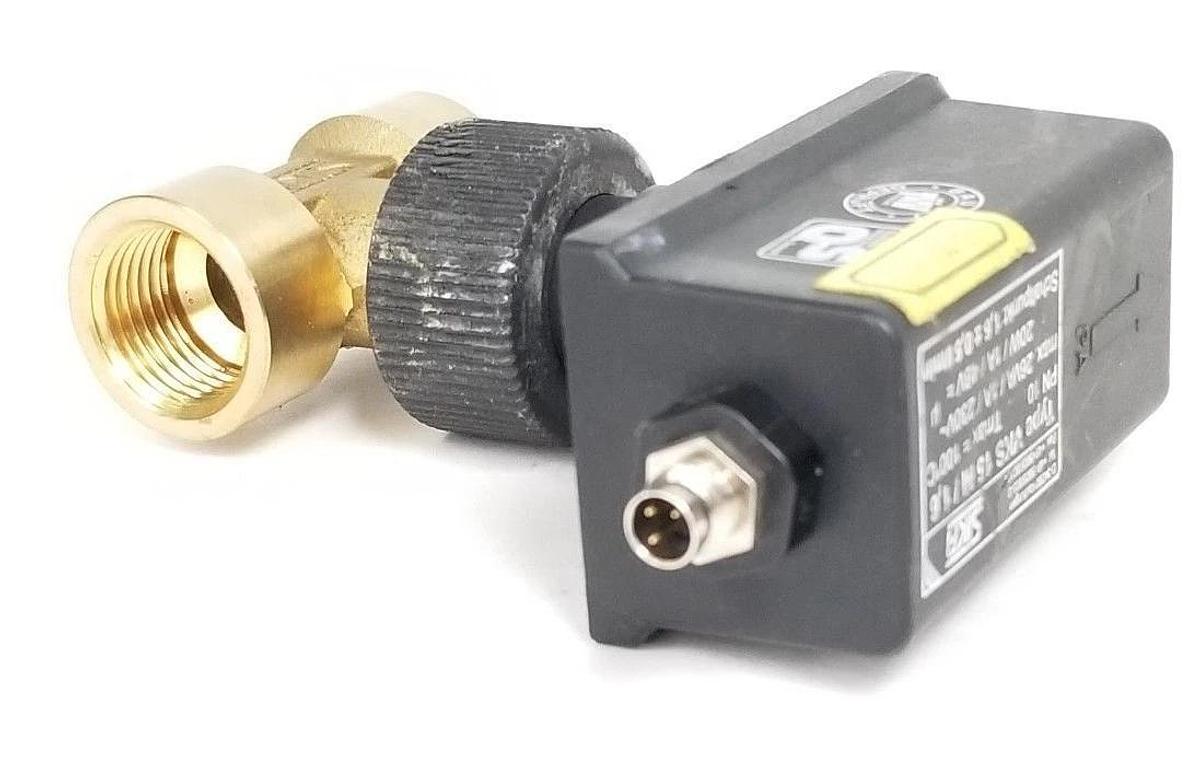 Used SIKA TYPE VKS 15 M/1,6 FLOW CONTROL SWITCH W/ PN25 1/2'' VALVE VKS 15M/1.6