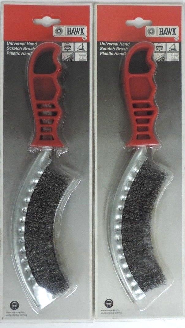 LOT OF 2 NEW NULINE 462291-3208 HAND SCRATCH BRUSH WIRE HAWK