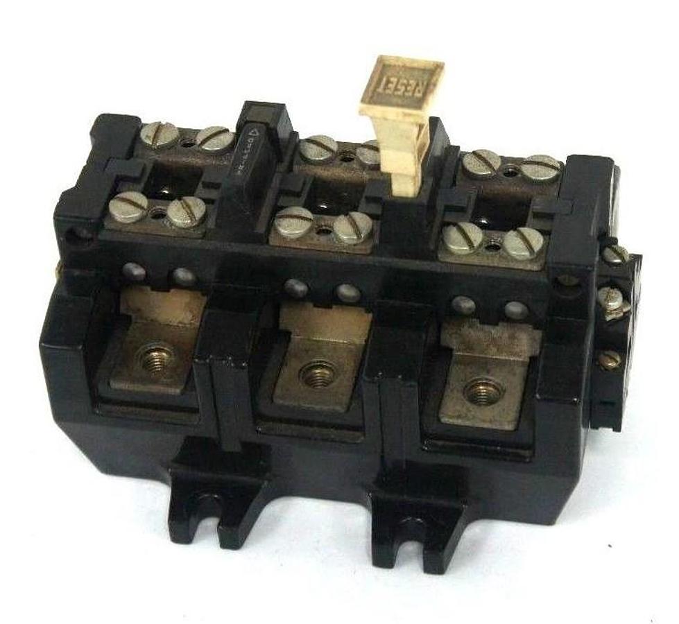 Used ALLEN BRADLEY 592-D0V16 OVERLOAD RELAY SER.A, 120-600 VAC, NEMA A600, 592D0V16