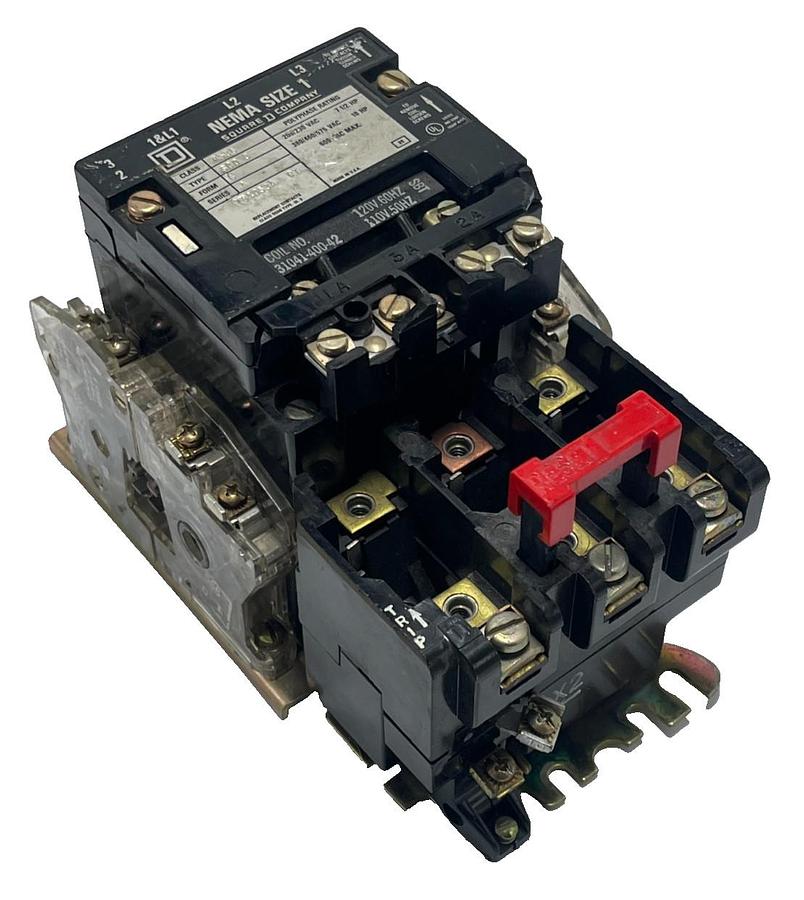 Used SQUARE D 8536SCO3V02-U Ser. A Magnetic Motor Starter NEMA Size 1