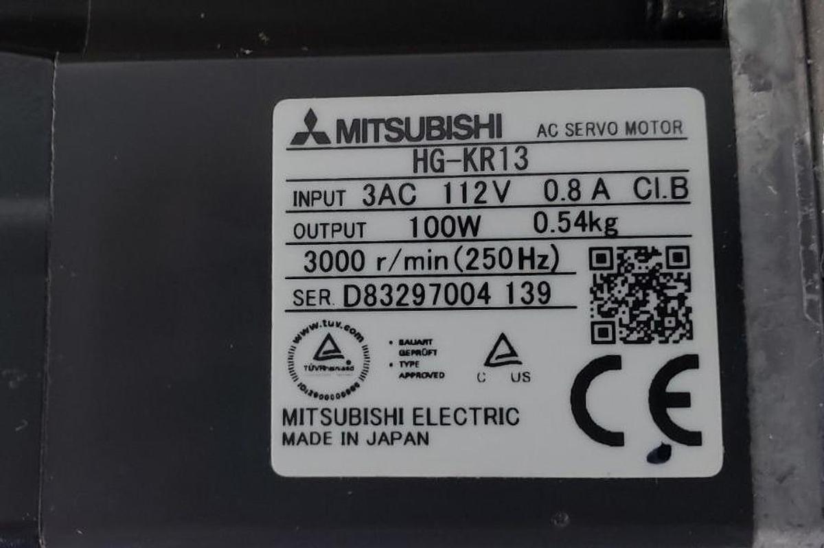 Used GAM GEAR 730028 FP SERIES GEARHEAD 16:1 RATIO W/ HG-KR13 SERVO MOTOR & BASE