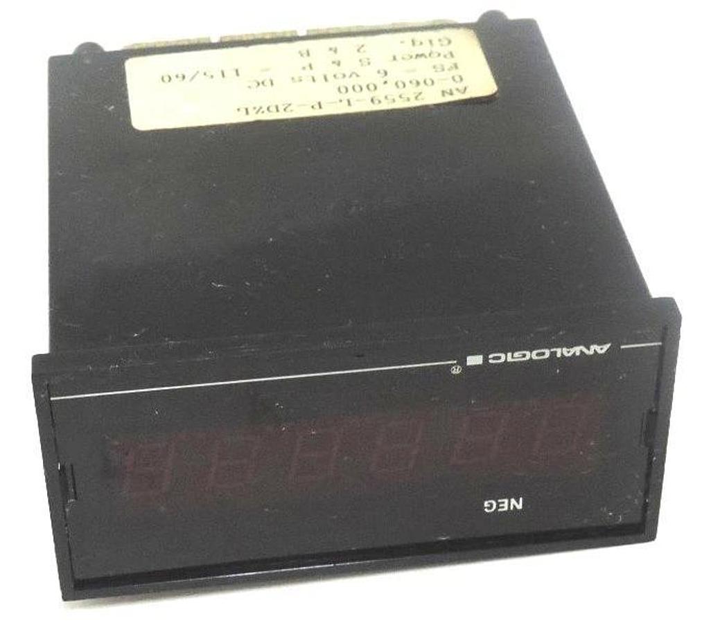 Used ANALOGIC AN2559-L-P-2DZL DIGITAL METER AN2559LP2DZL DATE 9006