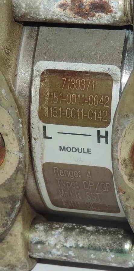 Used ROSEMOUNT 1151 SMART PRESSURE TRANSMITTER 1151DP4S12 W/ 01151-0948-0002