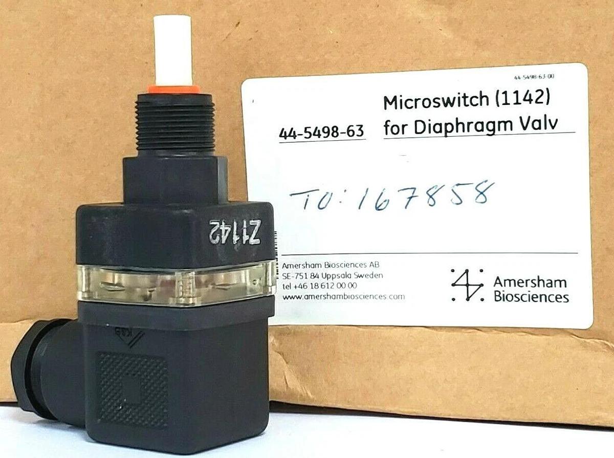 Used NIB AMERSHAM BIOSCIENCES / GEMU 44-5498-63 DIAPHRAGM MICROSWITCH 1142 TYP: 1215