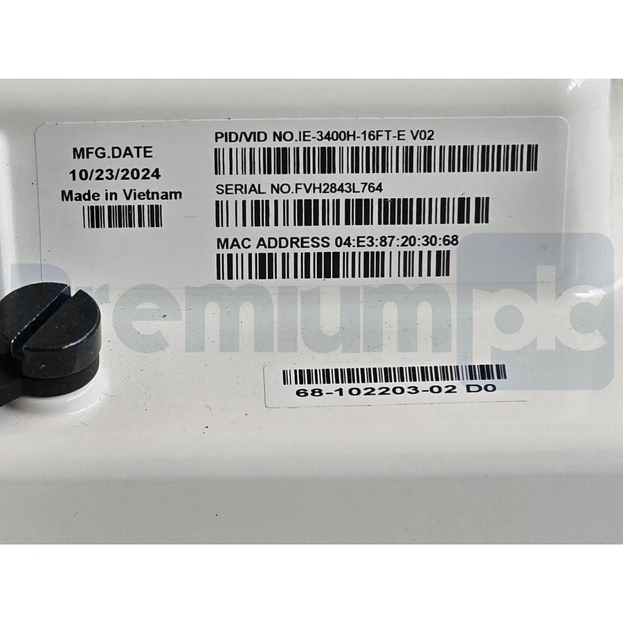 Cisco Catalyst IE3400 | IE-3400H-16FT-E Heavy Duty Ethernet Switch 16-Port IP67