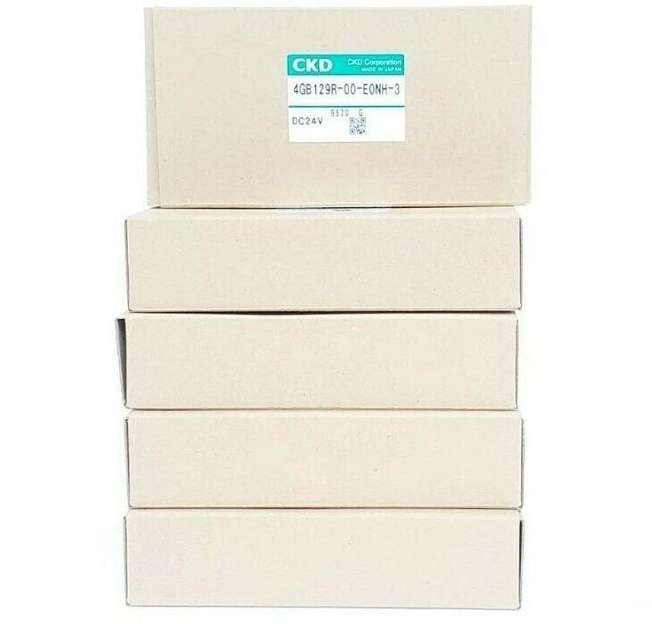 Used LOT OF 5 NIB CKD 4GB129R-00-E0NH-3 PILOT CONTROL VALVES DC24V 4GB129R00E0NH3