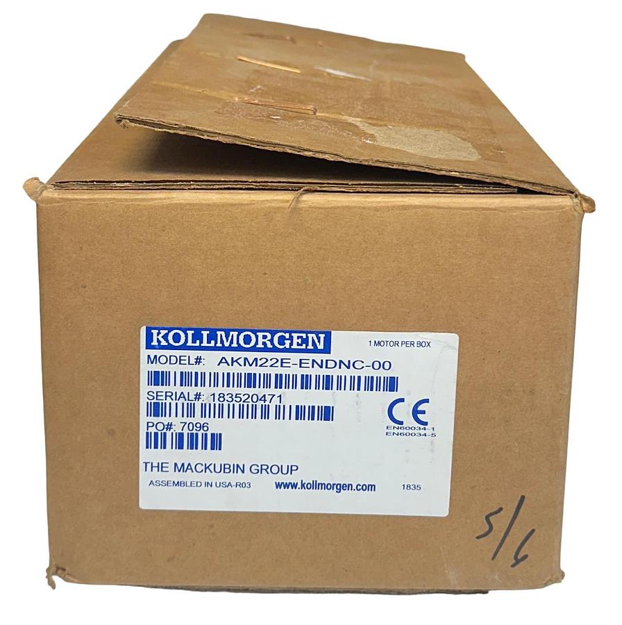 Used KOLLMORGEN AKM22E-ENDNC-00 AKM SERIES SERVO MOTOR AKM22EENDNC00 0.59kW NSMP
