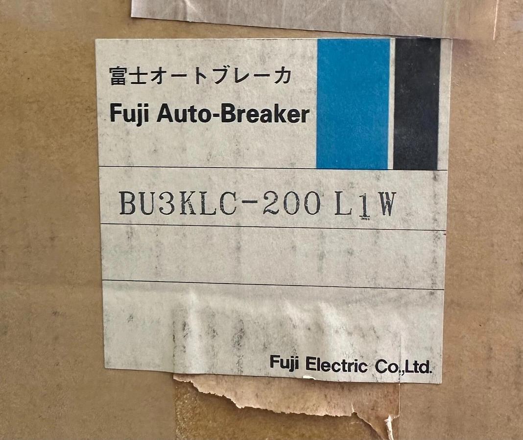 NEW FUJI BU3KLC-200L1W / BU3KLC200L1W CIRCUIT BREAKER 400A 600VAC BU0PKH200