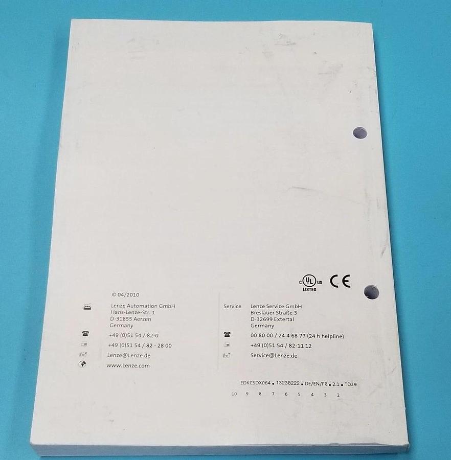 Used LENZ ECS MOUNTING INSTRUCTION MANUAL EDKCSDX064, 13238222