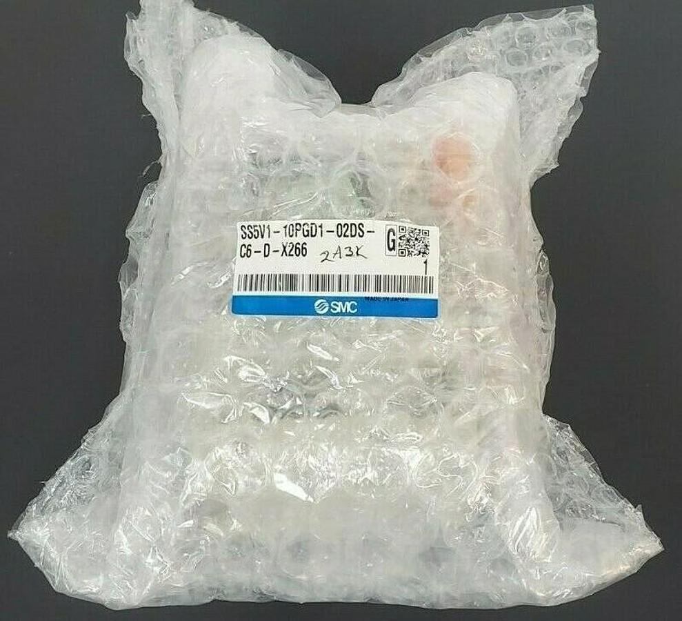 Used NEW SMC SS5V1-10PGD1-02DS-C6-D-X266 MANIFOLD PLUG-IN SS5V110PGD102DSC6DX266