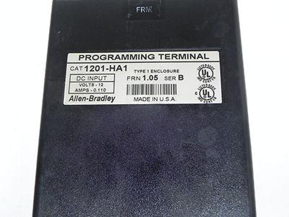 Used ALLEN BRADLEY 1305-BA04A DRIVE 380-460V W/ 1201-HA1 PROGRAMMING TERMINAL