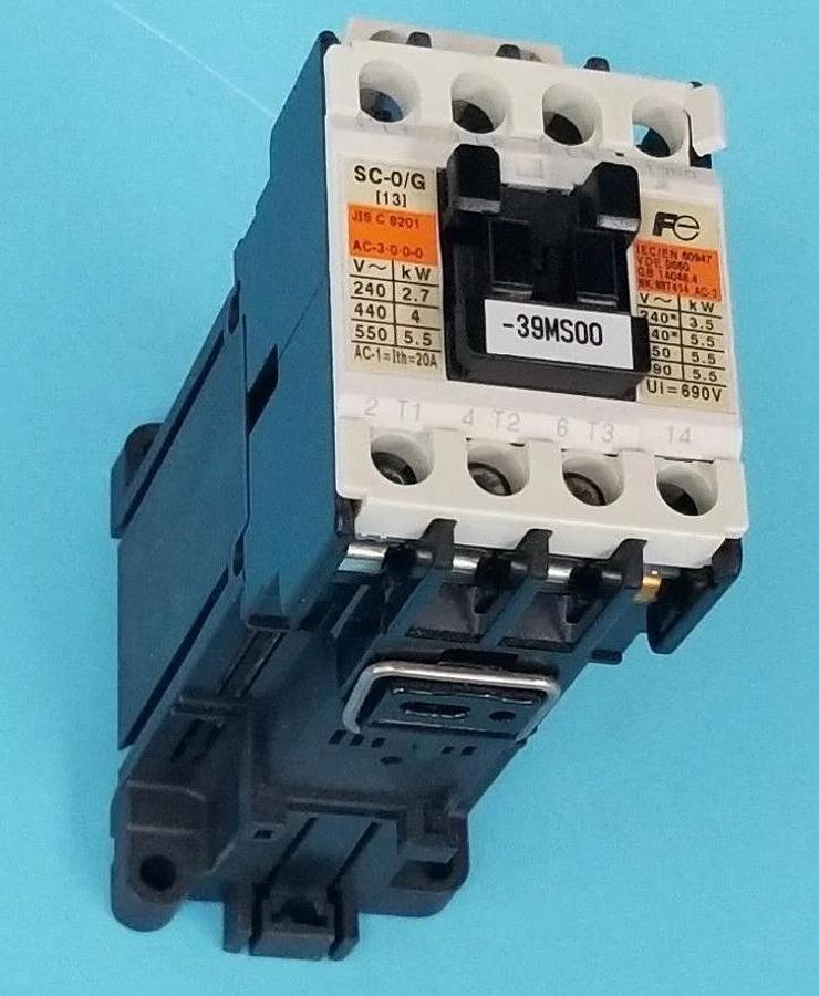 Used FUJI ELECTRIC SC-0/G [13] CONTACTOR CAT NO: 4GC0F0#10, SC13AG, SCO/G, 24VDC COIL