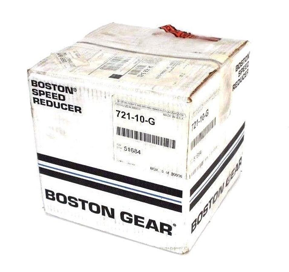 Used NIB BOSTON GEAR 721-10-G WORM GEAR SPEED REDUCER 51684 71010G