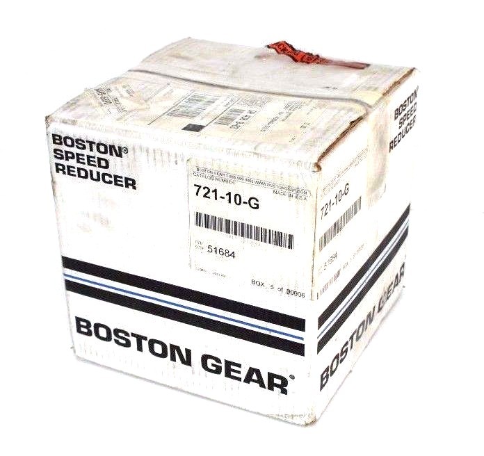 Used NIB BOSTON GEAR 721-10-G WORM GEAR SPEED REDUCER 51684 71010G
