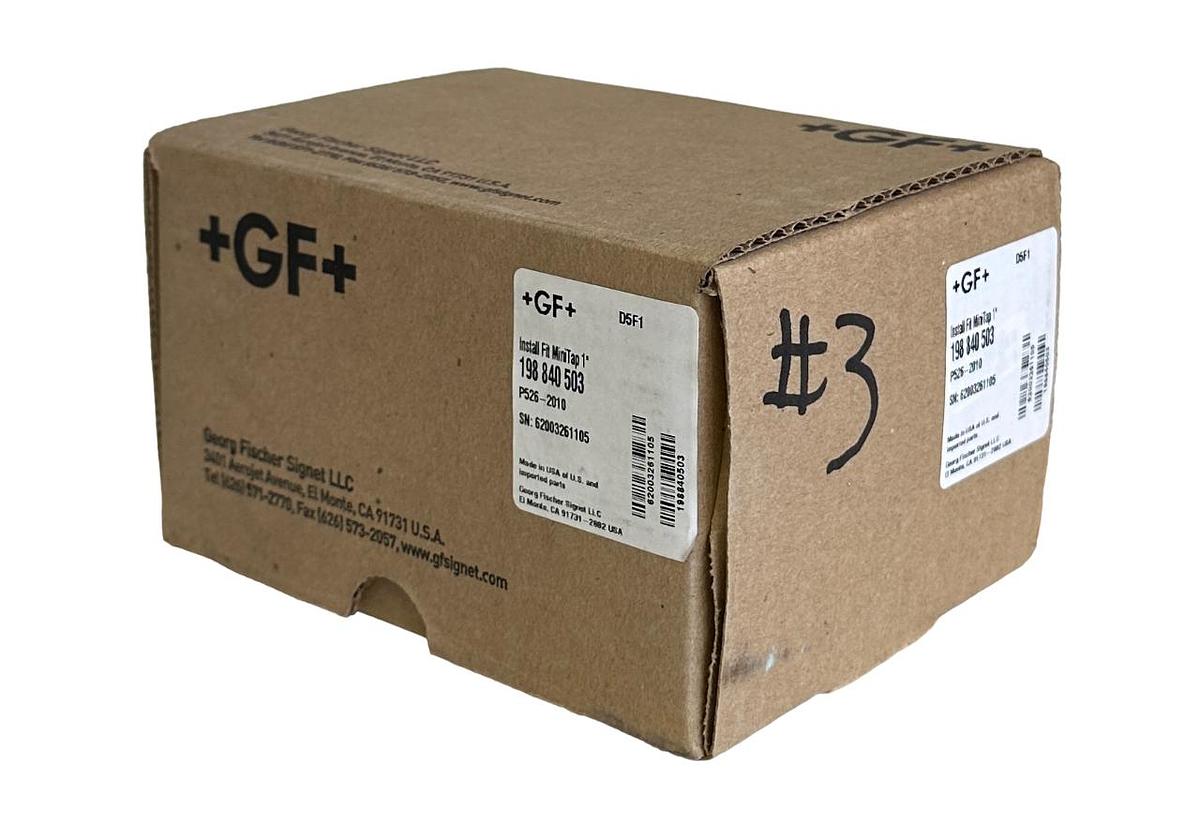 Used NEW +GF+ SIGNET P526-2010 / 198 840 503 Metalex SOCKET WELD Mini-Tap 1'' FITTING
