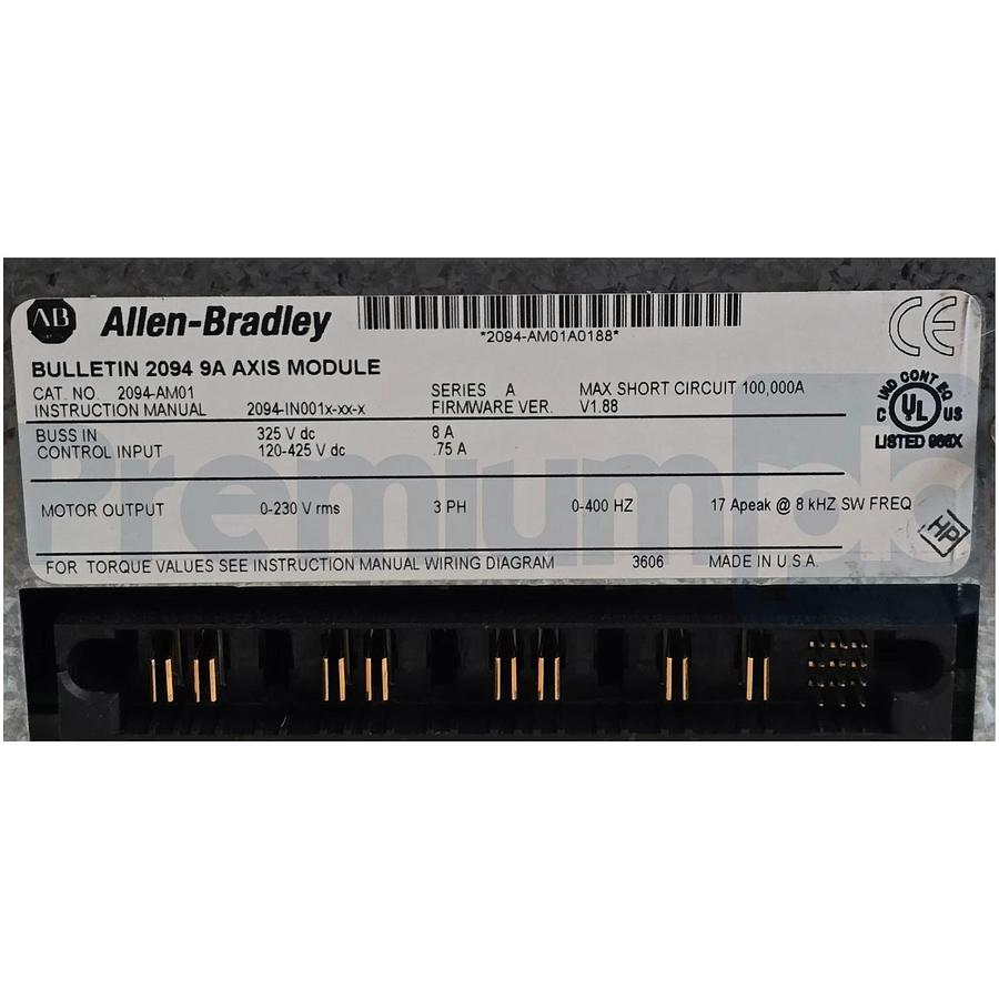 Refurbished Allen-Bradley 2094-AM01 /A Kinetix 6000 Axis Module 200/230V 9A 2094AM01 REP.