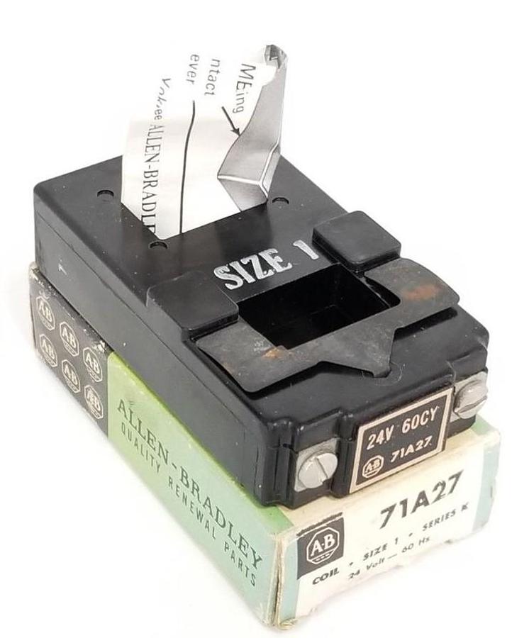 Used ALLEN BRADLEY 71A27 CONTACTOR COIL SIZE: 1 SER. K 24V-60HZ