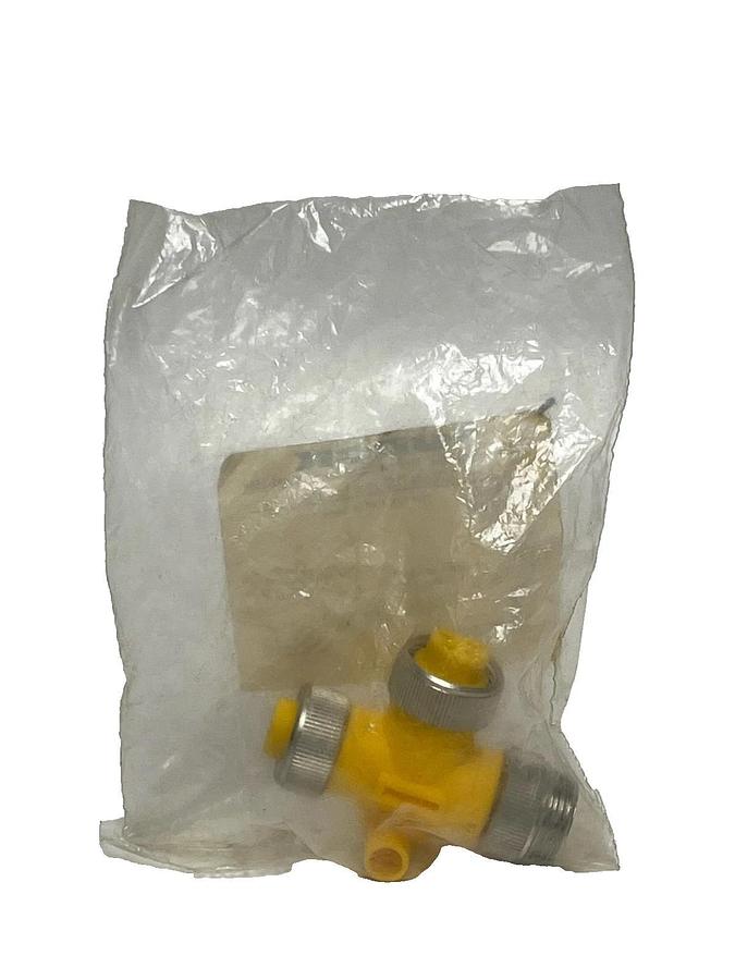 Used Turck RSM-2RKM 40 Mini-Fast Y-Splitter 4-Pin 1-Male 2-Female - New Sealed