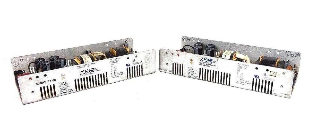 Used SCC STATIC CONTROLS CORPORATION 920PS-24-10 POWER SUPPLY - LOT OF 2