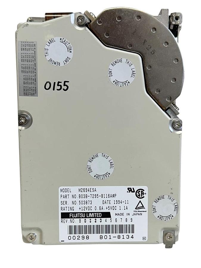 Used FUJITSU LIMITED B03B-7295-B116A#P / M2694ESA SCSI 50-PIN HARD DRIVE 128KB USNP