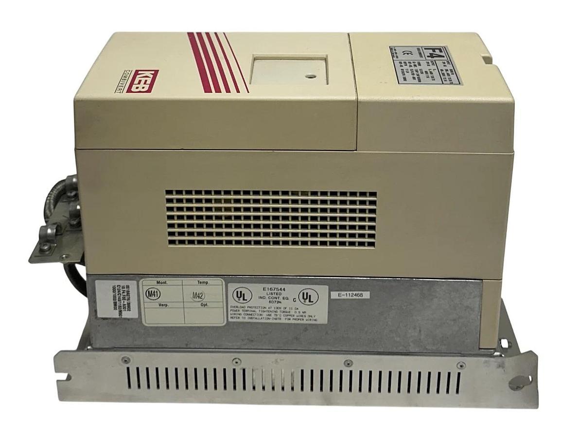 Used KEBCO KEB 13.F4.F3E-A001 / 13F4F3E-A001 F4 COMBIVERT INVERTER 7.5HP 8.3KVA USPI