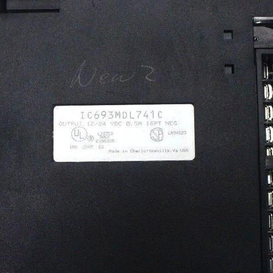 Used LOT OF 2 GE FANUC IC693MDL741C OUTPUT MODULES 12/24VDC, 0.5A, 16 PT NEG