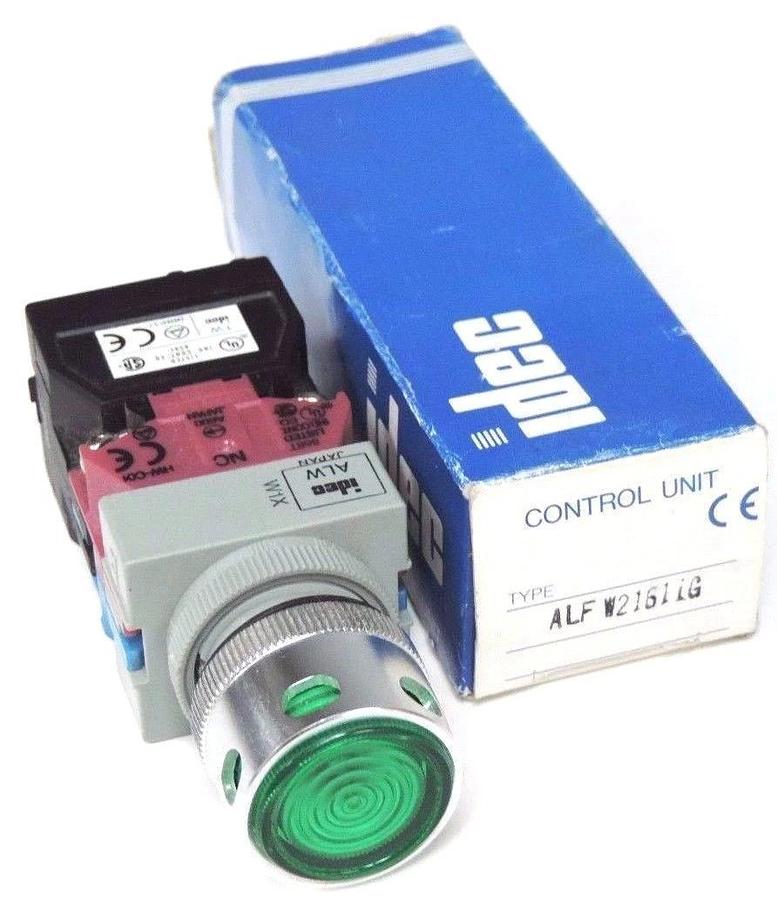 Used NIB IDEC ALFW21611G CONTROL UNIT PUSHBUTTON PRIMARY 100/110V, 50-60HZ