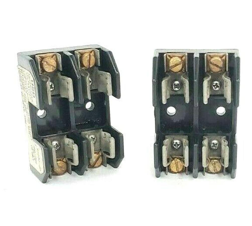 Used LOT OF 2 USD H25030-2P FUSE HOLDERS 30A-250V, H250302P