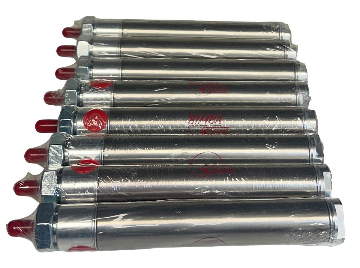 Used 8 BIMBA 063.5D / 0635D PNEUMATIC CYLINDERS STAINLESS 7/8'' BORE 3-1/2'' S NSMP