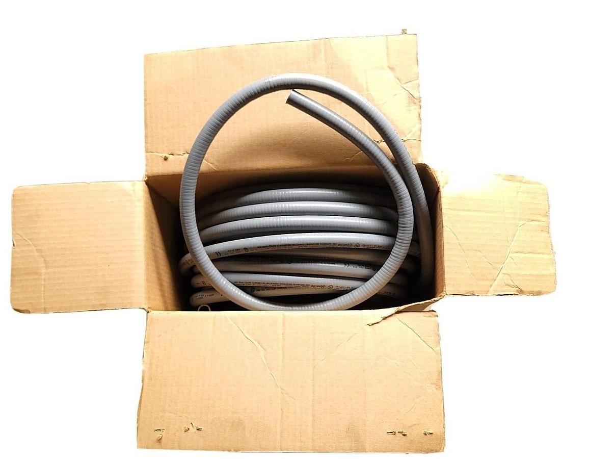 Used NEW LIQUADITE LA-11 1/2'' GRAY FLEXIBLE METAL CONDUIT 80FT LA11 LA