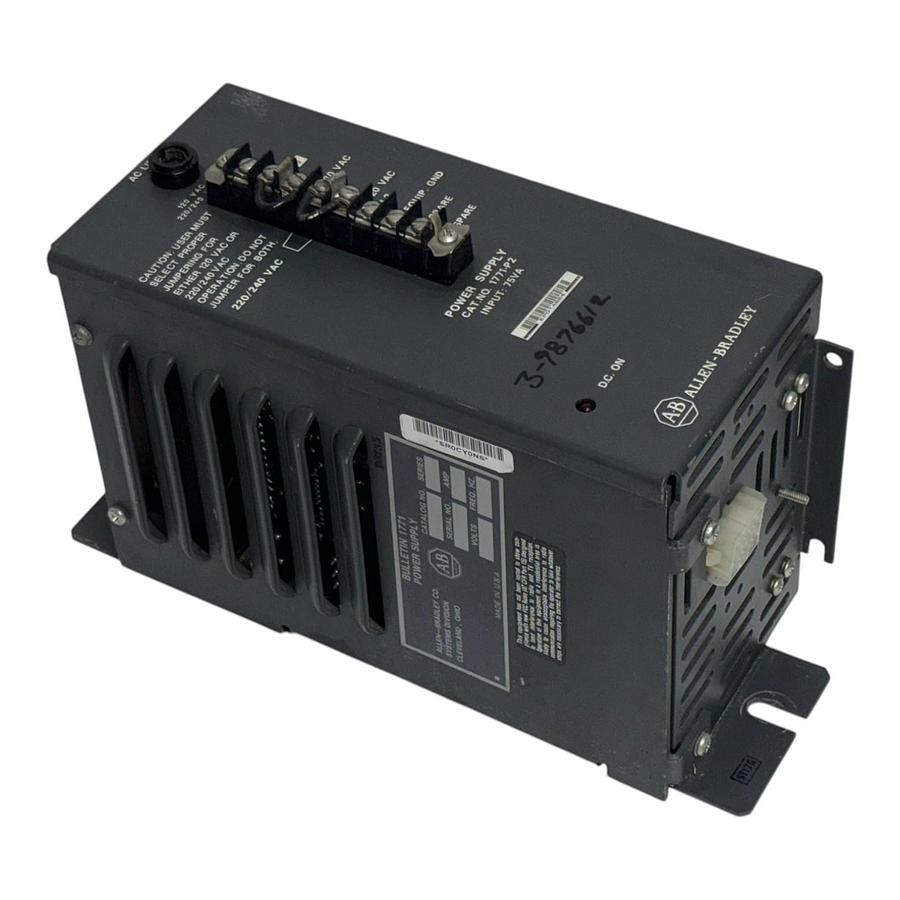 Used Allen-Bradley 1771-P2 Power Supply Bulletin 1771 Series PLC Module