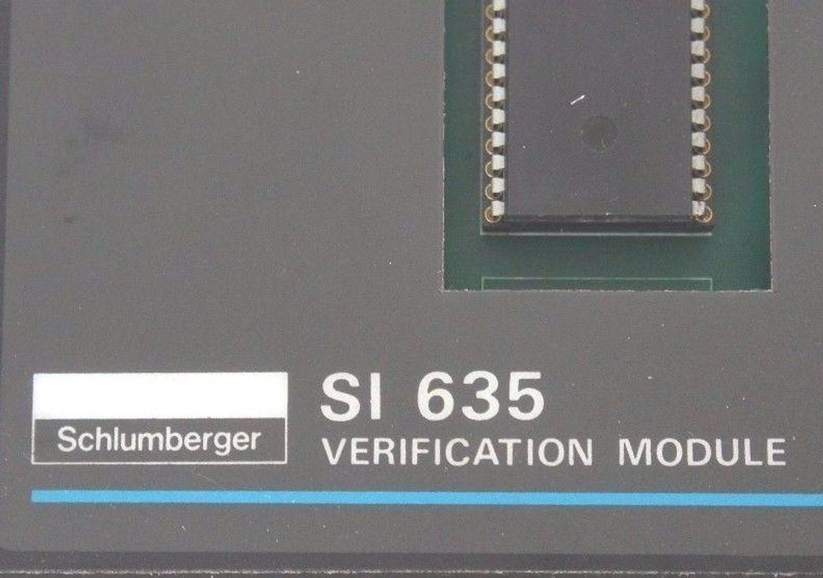 Used SCHLUMBERGER SI 635 VERIFICATION MODULE SI635 REV. 04