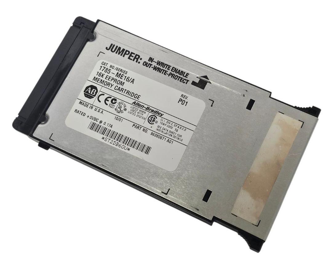 Used ALLEN BRADLEY 1785-ME16 16K EEPROM MEMORY CARTRIDGE 1785ME16 REV. P01