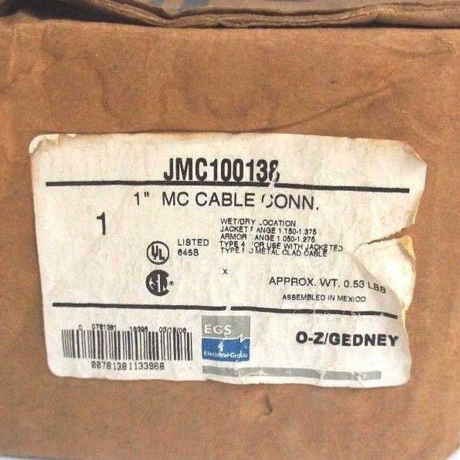 Used EMERSON JMC100138 MC CABLE CONNECTOR 1"